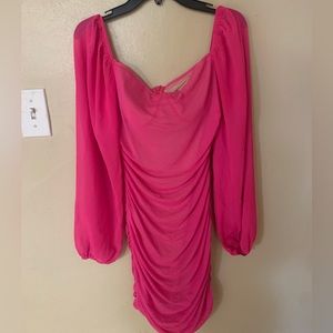 Women’s Long Sleeve hot pink dress
